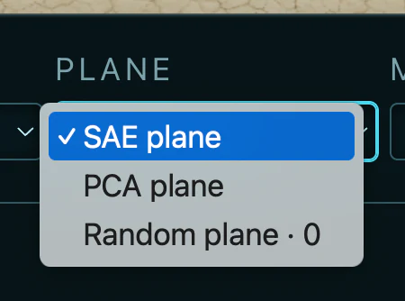 Plane selector